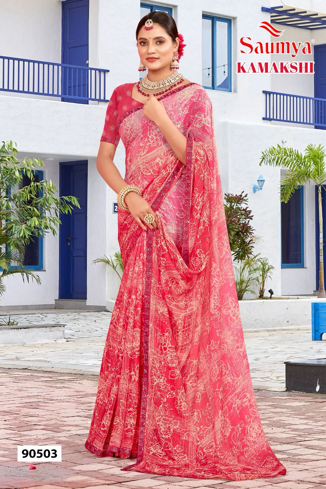 Kamakshi By Saumya Georgette Saree Wholesale Online